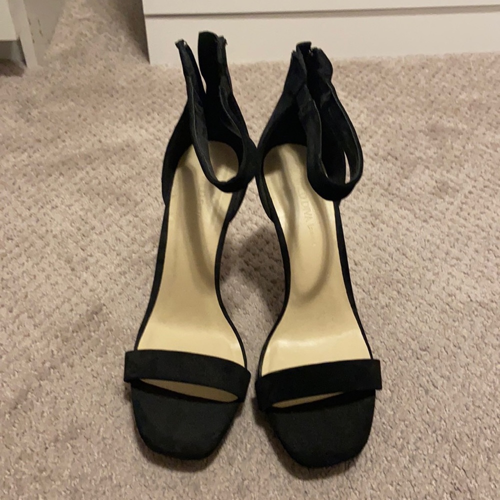 Black ankle strap heels brand new